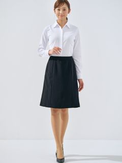 フレアースカート(54ｃｍ丈）/ 大きいサイズ 事務服 オフィス アイトス HCS3502